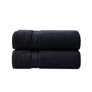 Madison Park Signature 800GSM Ultra-Soft 100% Cotton Towel SHEETS Set Black
